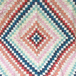 Vintage Handmade Quilt Trip Around the World Full